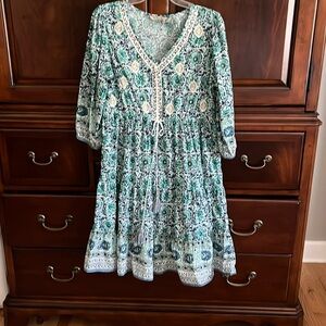 Cotton tiered dress from Soft Surroundings